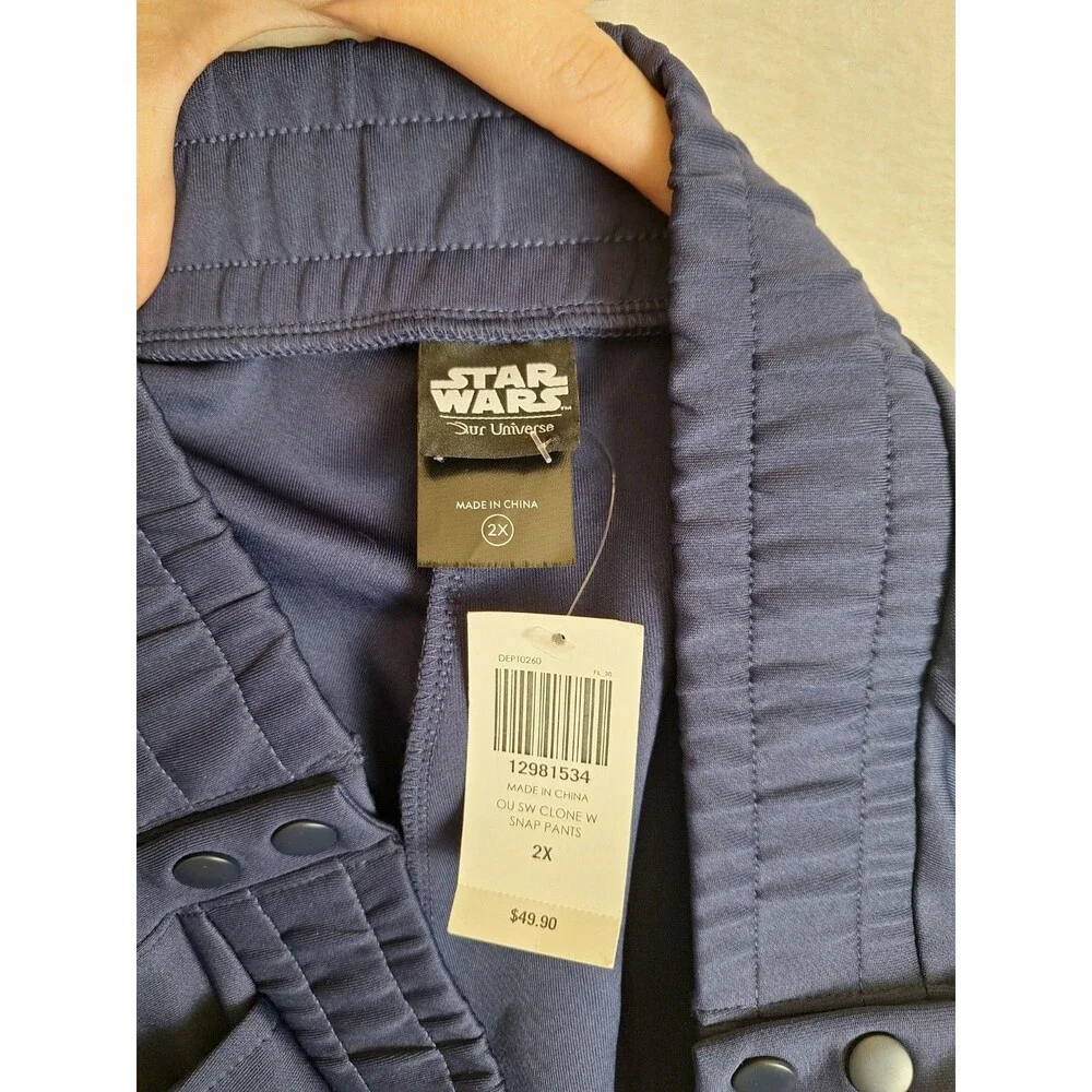 Our Universe Star Wars The Clone Wars Ahsoka Tano Snap Track Pants Womens 2X NWT
